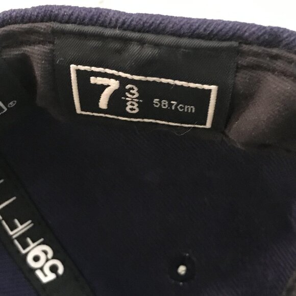 United States Hat Cap Fitted Mens 7 3/8 Navy WBC Baseball Team USA Flag New Era - Picture 6 of 8